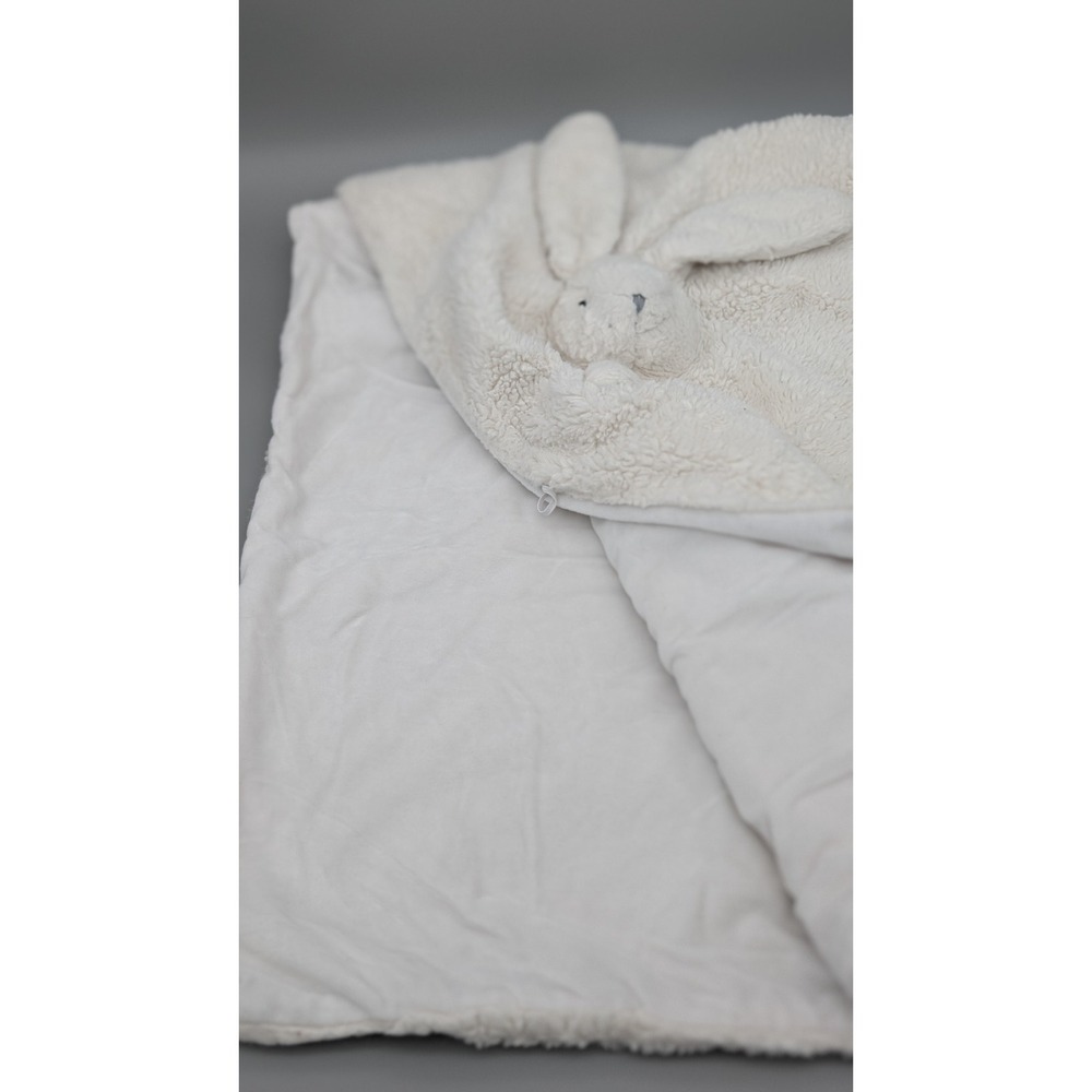 Pottery Barn Blanket Kids Bunny Roll Up Baby Rabbit  Ears Tail Baby Shower Gift - Picture 3 of 16